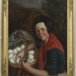 Belgische School, 19e eeuw. De eierverkoopster.
