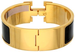 Hermès Bracelet Click H zwart.