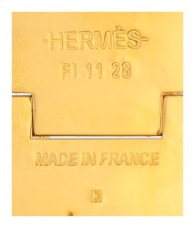 Hermès Bracelet Click H zwart.