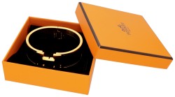 Hermès Bracelet Click H zwart.