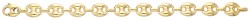 18K Geelgouden grain de café / koffieboon-schakelarmband