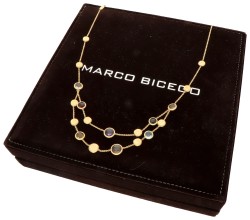 Marco Bicego 18K geelgouden collier 'Jaipur Colour' Collection.