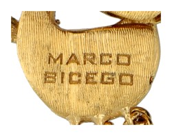 Marco Bicego 18K geelgouden drierijige armband 'Jaipur Colour' Collection. 