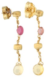 Marco Bicego 18K geelgouden oorstekers 'Paradise' Collection.