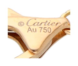 Cartier 18K roségouden 'Panthère De Cartier' collier bezet met diamant en tsavoriet granaat.