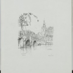 Anton Franciscus Pieck (Den Helder 1895 - 1987 Overveen), Gezicht op Overschie, en Het Veerhuis te Overschie (2x).