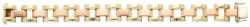 14K Bicolour gouden tank schakelarmband