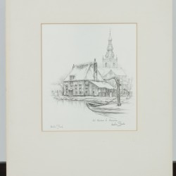 Anton Franciscus Pieck (Den Helder 1895 - 1987 Overveen), Gezicht op Overschie, en Het Veerhuis te Overschie (2x).