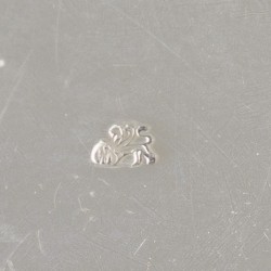 Broodmand / fruitmand zilver.