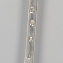 Serveerlepel Gerardus Peeters, Rotterdam 1818, zilver.