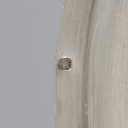 Dinerbord zilver.