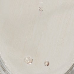 2-delige set bonbonmandjes zilver.