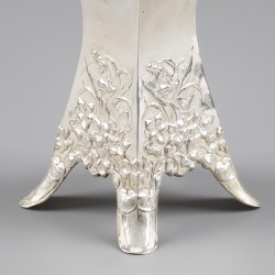 Bloemenvaas (Jugendstil / Art Nouveau) zilver.