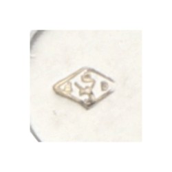 Fred 18K witgouden collier met bloemvormige schakels.
