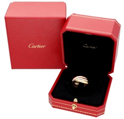 Cartier 18K tricolour gouden 'Trinity' ring.