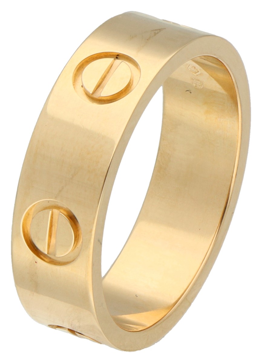 Cartier 18K geelgouden 'Love' band ring.