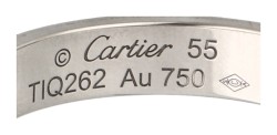 Cartier 18K witgouden 'Love' band ring.