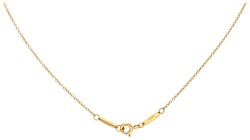 No Reserve - Elsa Peretti voor Tiffany & Co 18K geelgouden "Color by the Yard" collier bezet met smaragd en diamant.