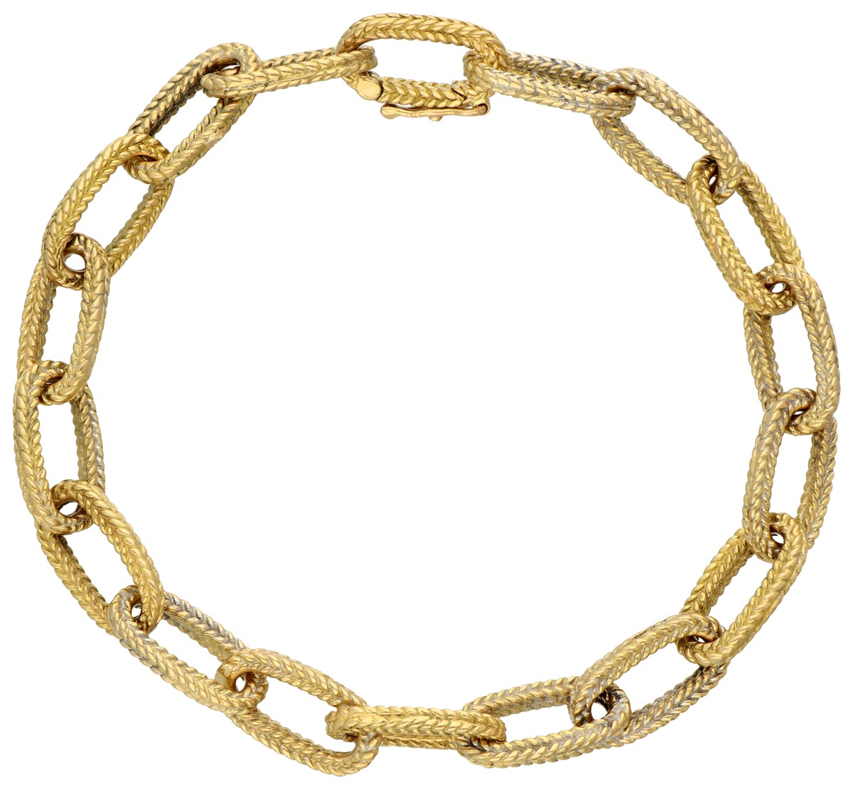 18K Geelgouden closed forever armband.
