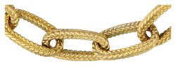 18K Geelgouden closed forever armband.