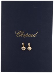 Chopard 18K roségouden Happy Diamonds oorhangers bezet met ca. 0.53 ct. diamant.