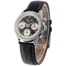 Heuer Carrera Dato 12 Triple Calendar 'Reverse Panda' 2547N - Herenhorloge - ca. 1965.