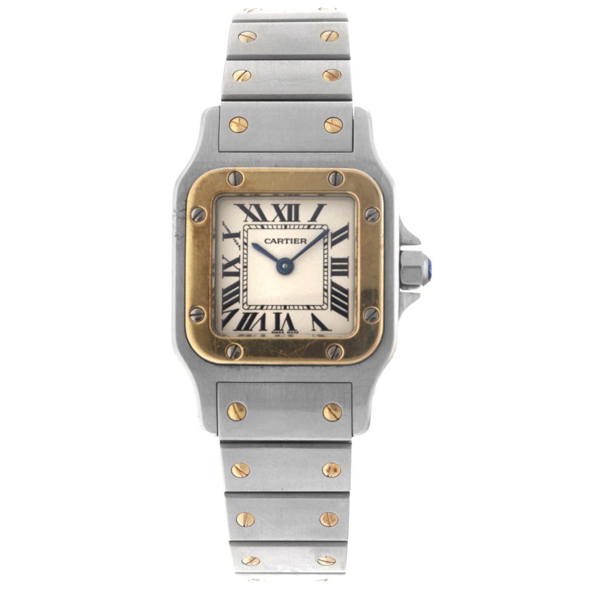 Cartier Santos Galbée 1567 / W20012C4 - Dameshorloge - ca. 2000.