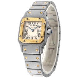 Cartier Santos Galbée 1567 / W20012C4 - Dameshorloge - ca. 2000.