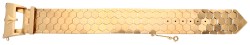 Belgische 18K geelgouden grote retro verstelbare gesp armband.