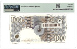 Nederland. 100 Gulden. Bankbiljet. - Licht bruine barcode kleine c! - Type 1992. - PMG 65EPQ