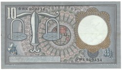 Nederland. 10 Gulden. Bankbiljet. Type 1953. - UNC.