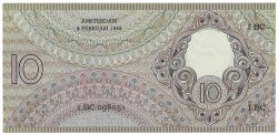 Nederland. 10 Gulden. Bankbiljet. Type 1943. - UNC.