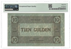 Nederland. 10 Gulden. Bankbiljet. Type 1921. - PMG 35EPQ