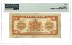 Nederland. 50 Gulden. Muntbiljet. Type 1943. - PMG 40