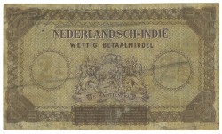 Netherlands-Indies. 2½ Gulden. Muntbiljet. Type 1940. - Very fine.