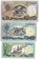 Ireland. 1/5/10 Pounds. Banknotes. Type 1977. - UNC.