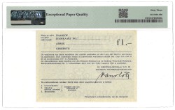 Nederland. 1 Gulden. Waardebon. Type 1943-1944. - PMG 63EPQ.