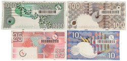 Nederland. 10/25/100/1000 Gulden. Bankbiljet. Type 1989/1997. - Zeer Fraai / Prachtig.