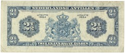 Netherlands-Antilles. 2½ Gulden. Muntbiljet. Type 1964. - Fine.