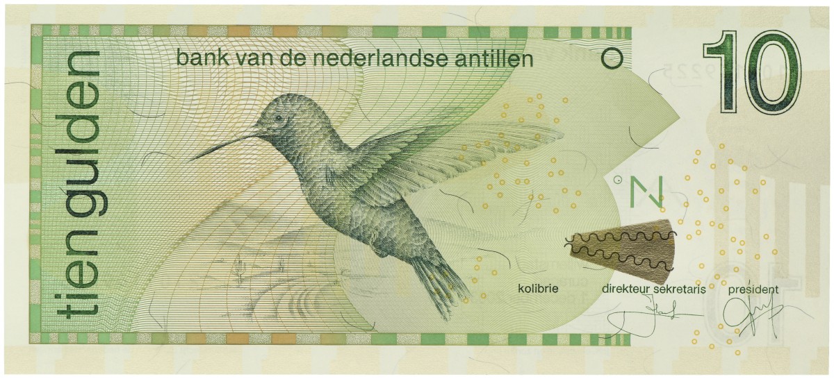 Netherlands-Antilles. 10 Gulden. Banknote. Type 1998. - UNC.