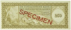 Curaçao. 250 Gulden. Banknote. Type 1958. - UNC.