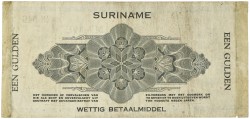 Suriname. 1 Gulden. Zilverbon. Type 1940. - Fine.