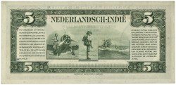 Netherlands-Indies. 5 Gulden. Muntbiljet. Type 1943. - Very fine +.