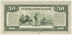 Netherlands-Indies. 50 Gulden. Muntbiljet. Type 1943. - About UNC.