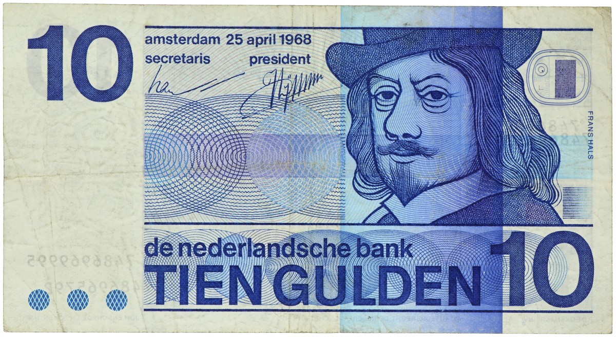 Nederland. 10 Gulden. Misdruk. Type 1968. - Zeer Fraai.