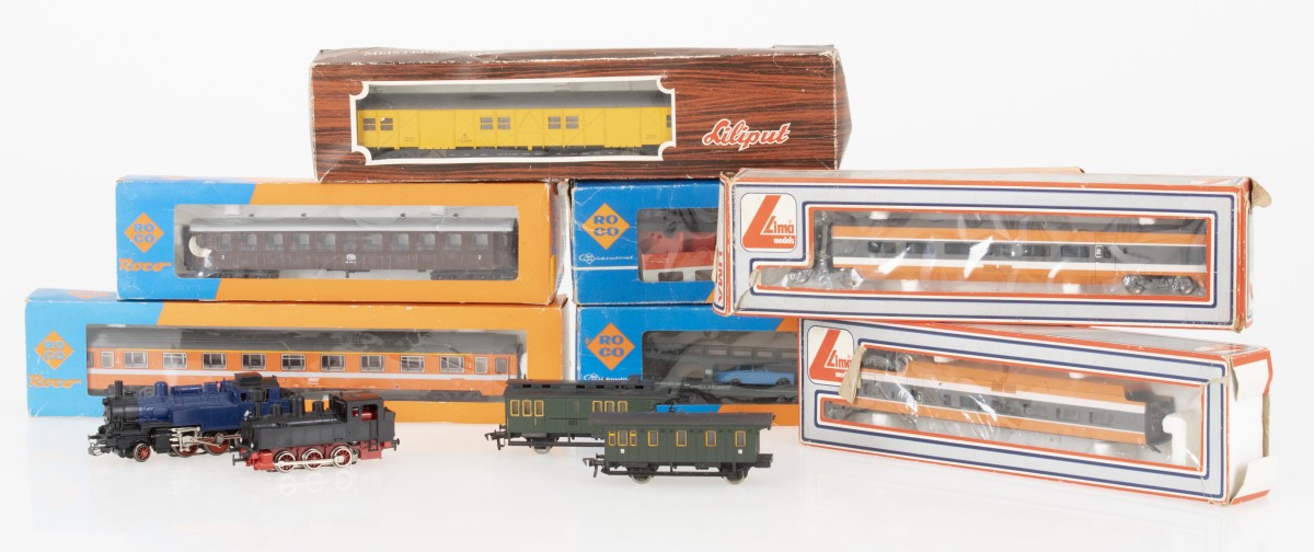 Groot lot modelspoor HO treinen en wagons