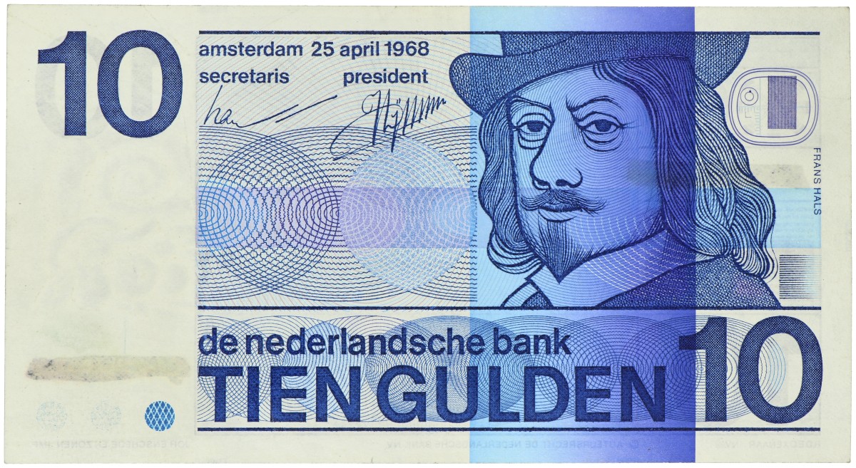 Nederland. 10 Gulden. Misdruk. Type 1968. - Nagenoeg UNC.