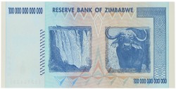 Zimbabwe. 100000000000000 Dollars. Banknote. Type 2003. - UNC.