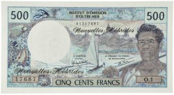 New Hebrides. 500 Francs. Banknote. Type 1979. - About UNC.