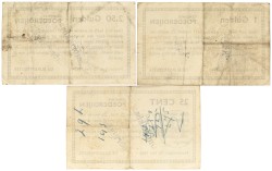 Nederland. 25 cent / 1 Gulden / 2.5 Gulden. Noodgeld. Type 1940. Type Poederoijen. - Zeer Fraai -.